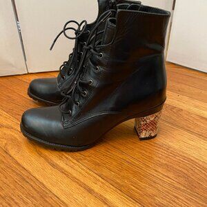 Tanya Heath Paris leather ankle boot; many interchangeable heels sold separately